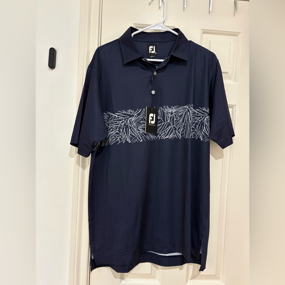 FJ NWT Men's Navy Polo Shirt size medium